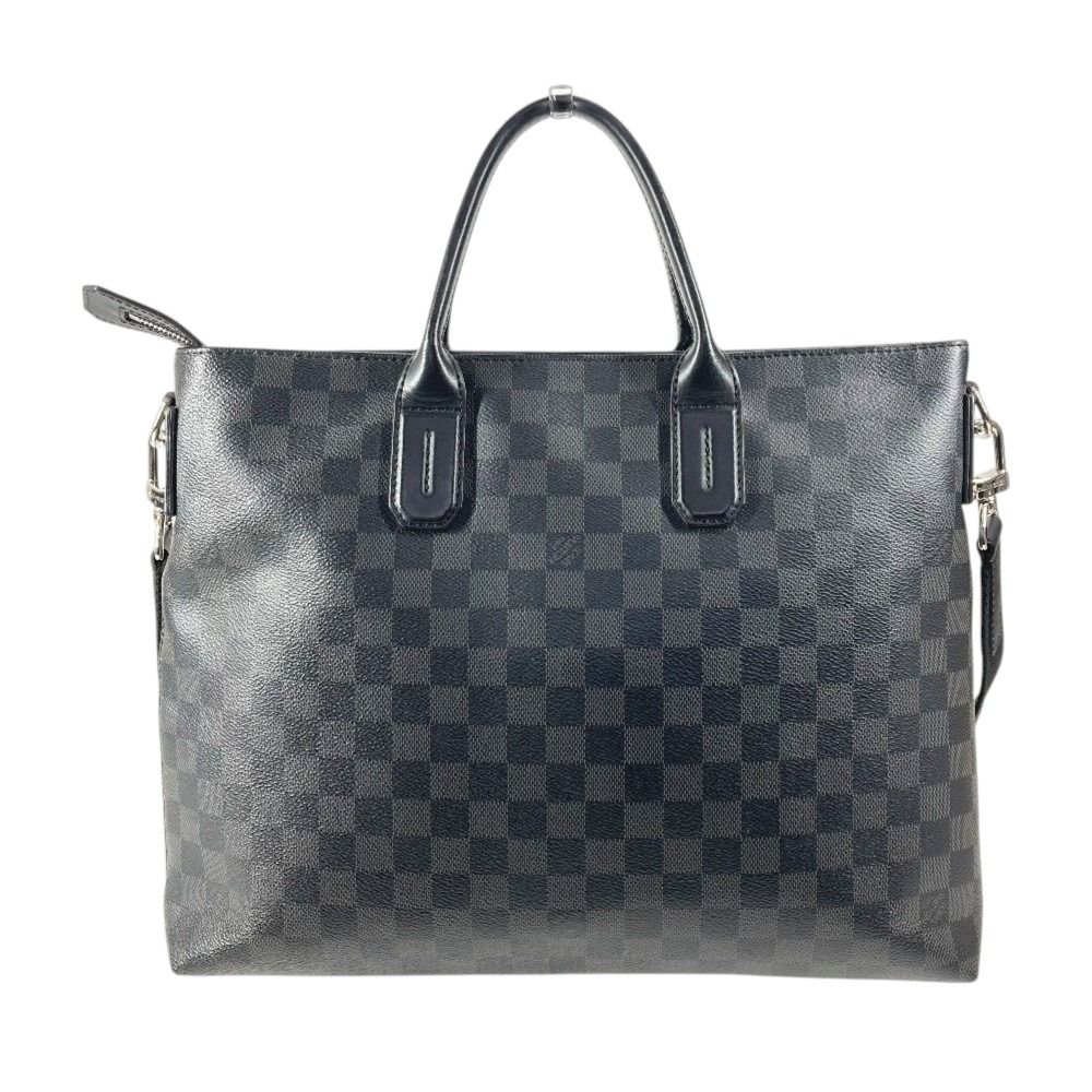 Louis Vuitton Business Briefcase Seven Days a Week Damier Graphite Canvas Black — view 2