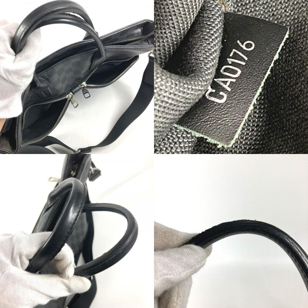 Louis Vuitton Business Briefcase Seven Days a Week Damier Graphite Canvas Black — view 8