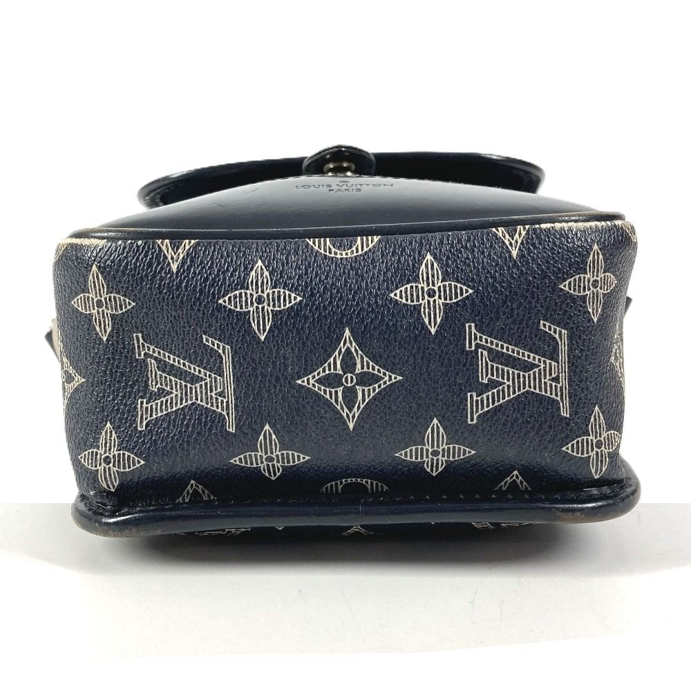 Louis Vuitton Shoulder Bag Messenger BB Monogram Savannah Canvas Navy — view 3