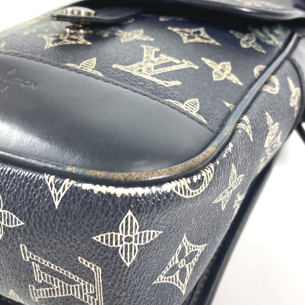 Louis Vuitton Shoulder Bag Messenger BB Monogram Savannah Canvas Navy — view 4
