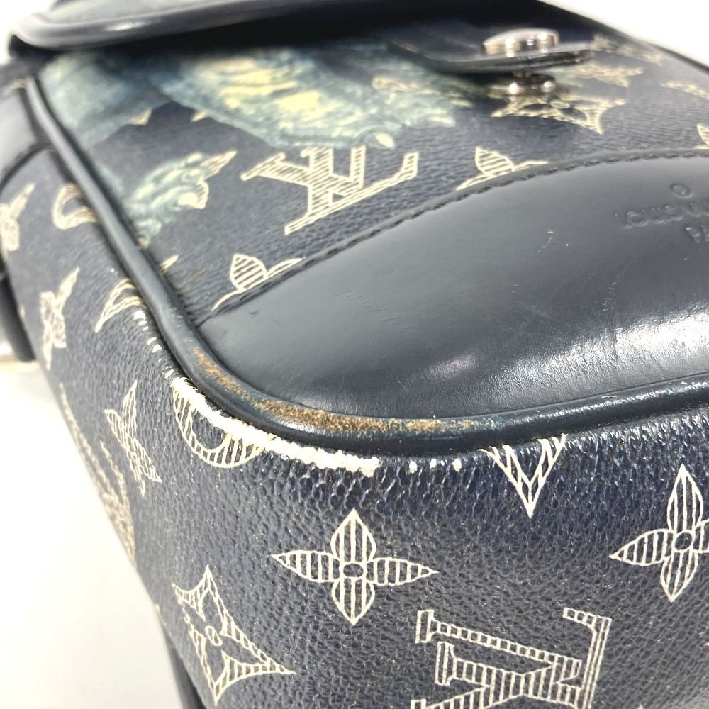 Louis Vuitton Shoulder Bag Messenger BB Monogram Savannah Canvas Navy — view 5