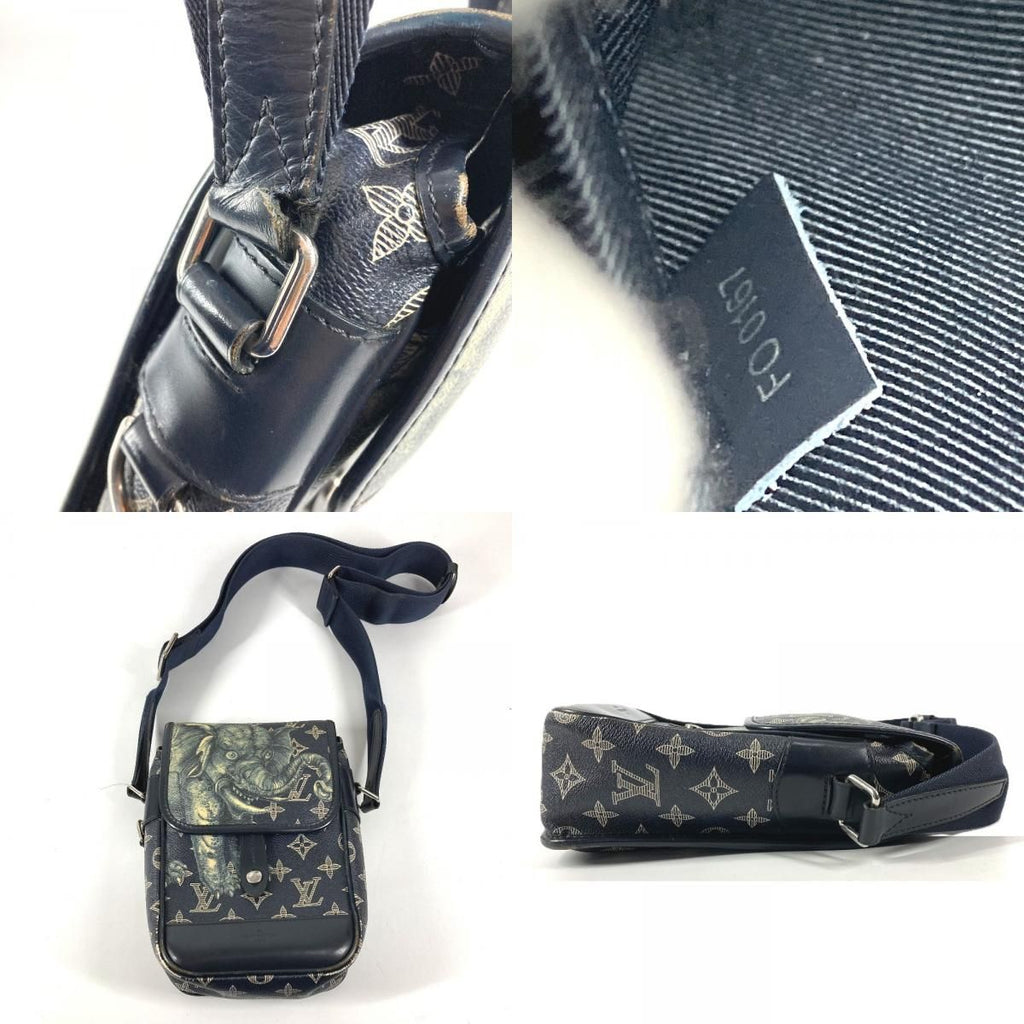Louis Vuitton Shoulder Bag Messenger BB Monogram Savannah Canvas Navy — view 8