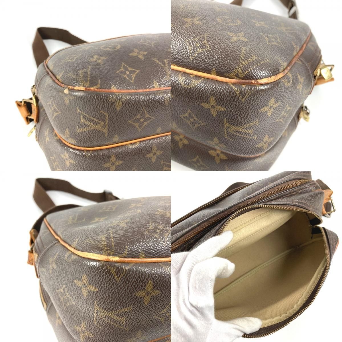 Louis Vuitton Shoulder Bag Reporter PM Monogram Canvas Brown — view 7