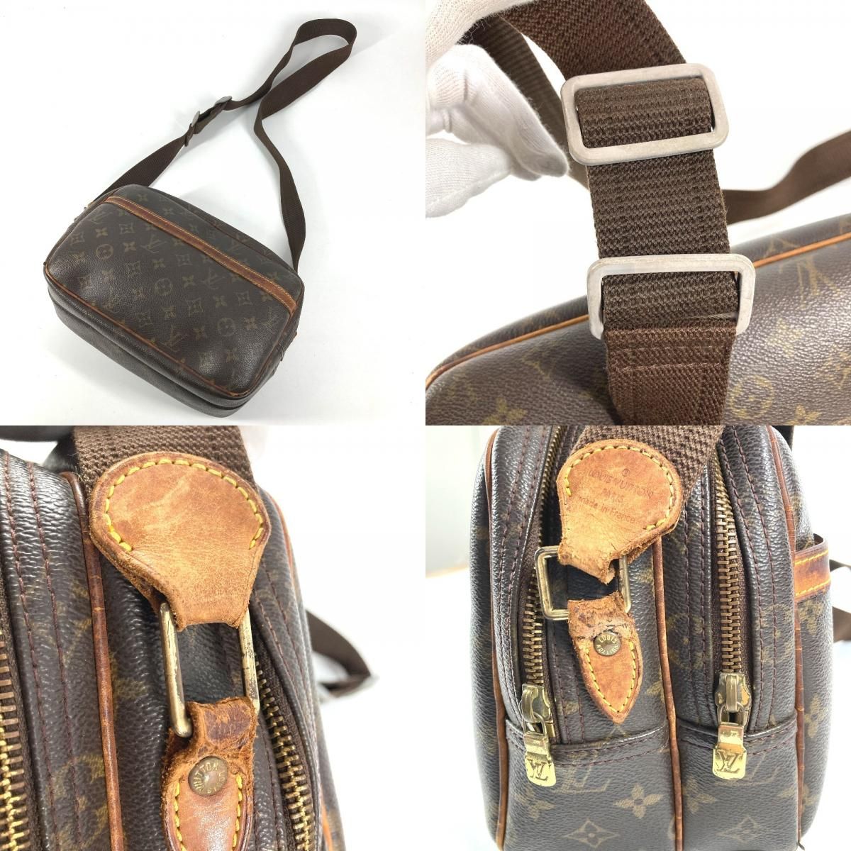 Louis Vuitton Shoulder Bag Reporter PM Monogram Canvas Brown — view 9