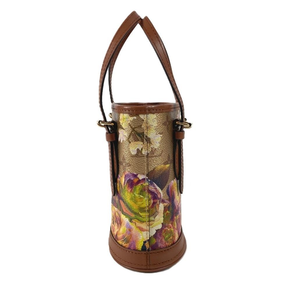 Louis Vuitton Shoulder Bag Nano Bucket Leather Gold — view 4