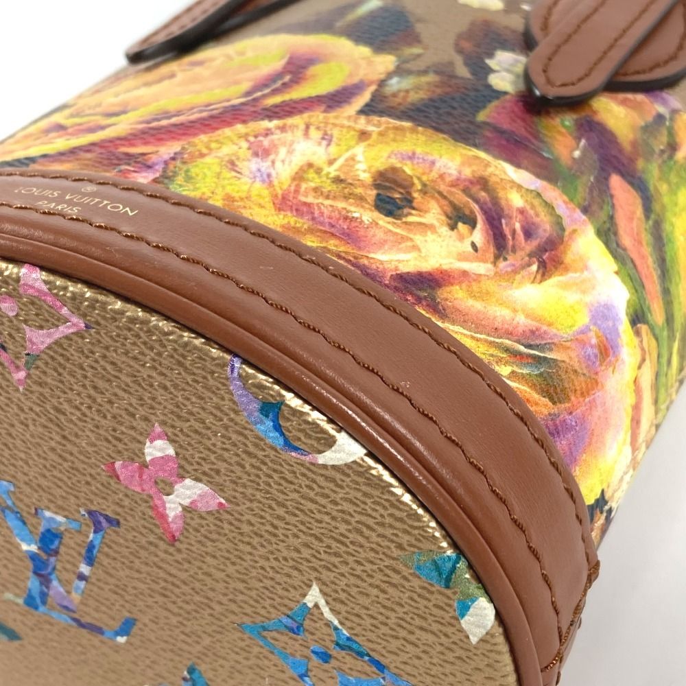 Louis Vuitton Shoulder Bag Nano Bucket Leather Gold — view 6