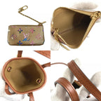 Louis Vuitton Shoulder Bag Nano Bucket Leather Gold — view 8
