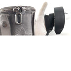 Louis Vuitton Shoulder Bag Expansion Double Polochon Leather Nylon Black — view 9