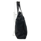 Prada Shoulder Bag Triangle Logo Leather Nylon Black — view 3