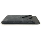 Louis Vuitton Card Case Holder Magnet Monogram Eclipse Canvas Black — view 3