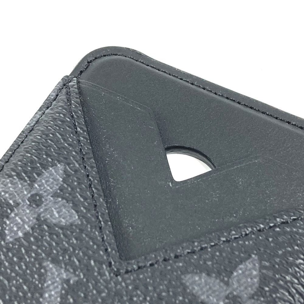 Louis Vuitton Card Case Holder Magnet Monogram Eclipse Canvas Black — view 6