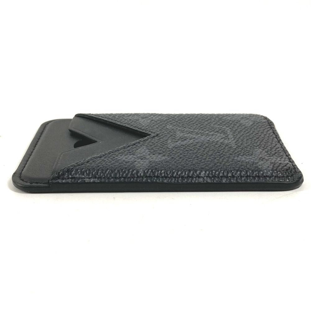 Louis Vuitton Card Case Holder Magnet Monogram Eclipse Canvas Black — view 4