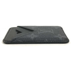 Louis Vuitton Card Case Holder Magnet Monogram Eclipse Canvas Black — view 4