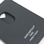 Louis Vuitton Card Case Holder Magnet Monogram Eclipse Canvas Black — view 9