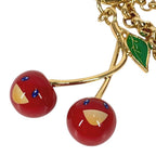 Louis Vuitton Key Holder Bag Chain Cherry Metal Gold — view 5