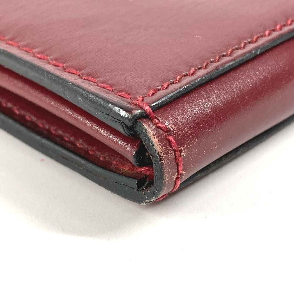 Hermes Clutch Leather Wine Red — view 3