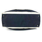 Chanel Shoulder Bag Border Nylon Canvas Black — view 5