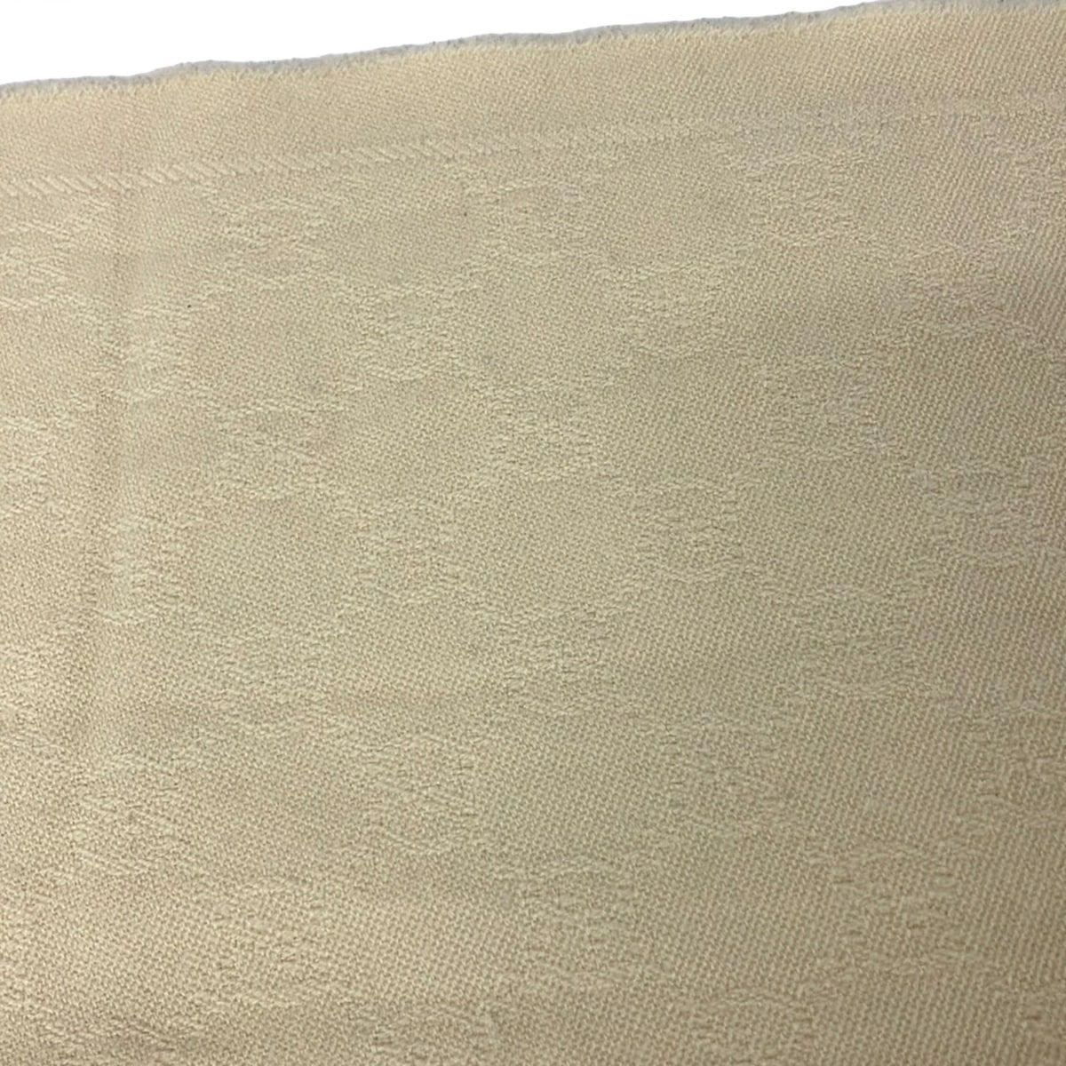 Gucci Scarf Ivory Fringe GG Pattern Wool — view 4