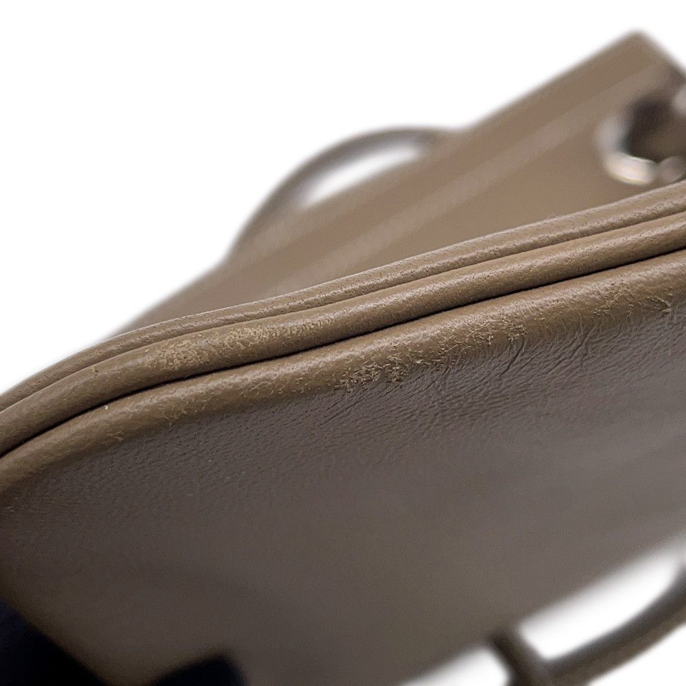 Hermes Shoulder Bag Sac Aline Mini Etoupe Silver Swift — view 7