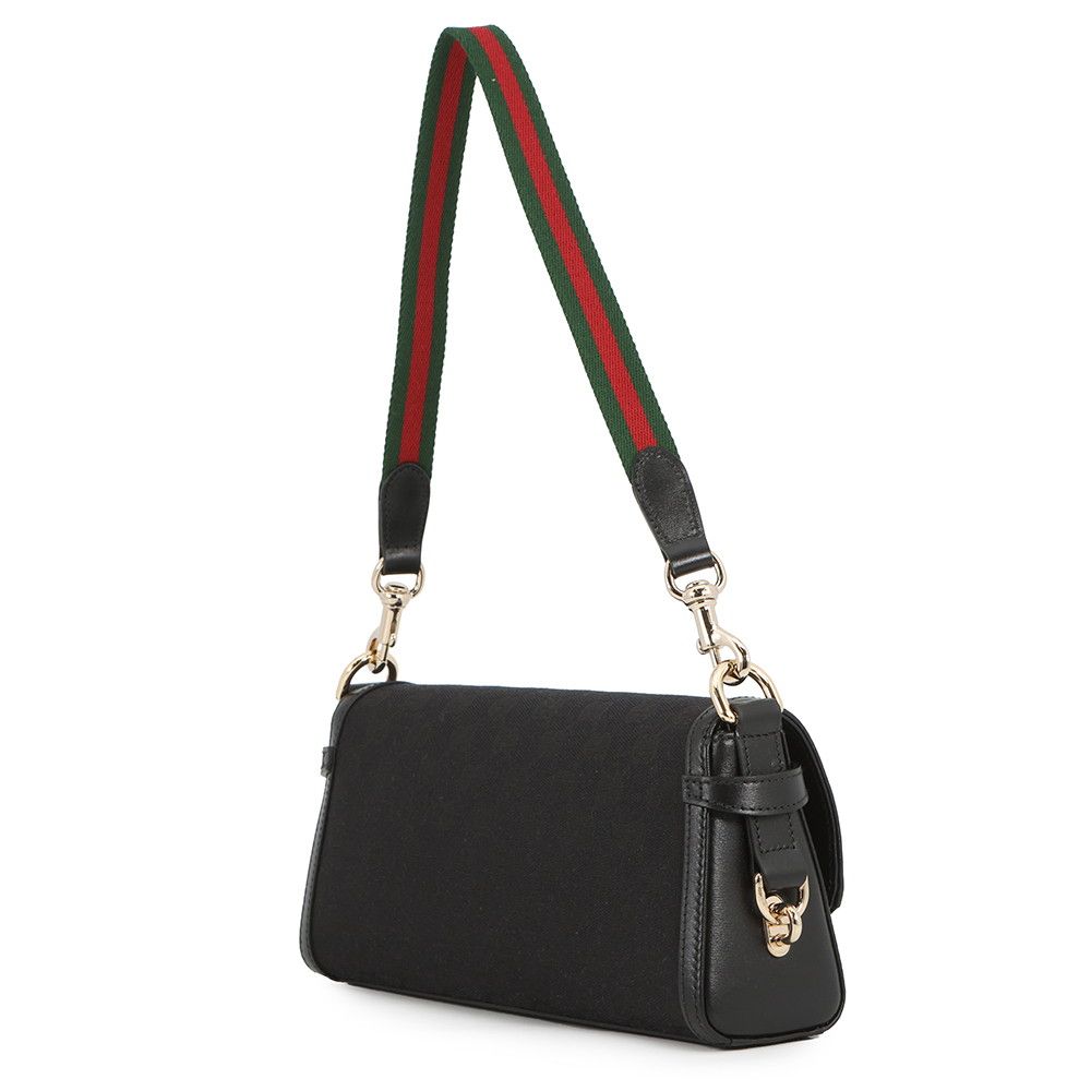 Gucci Shoulder Bag le Che GG Canvas Leather Black — view 2