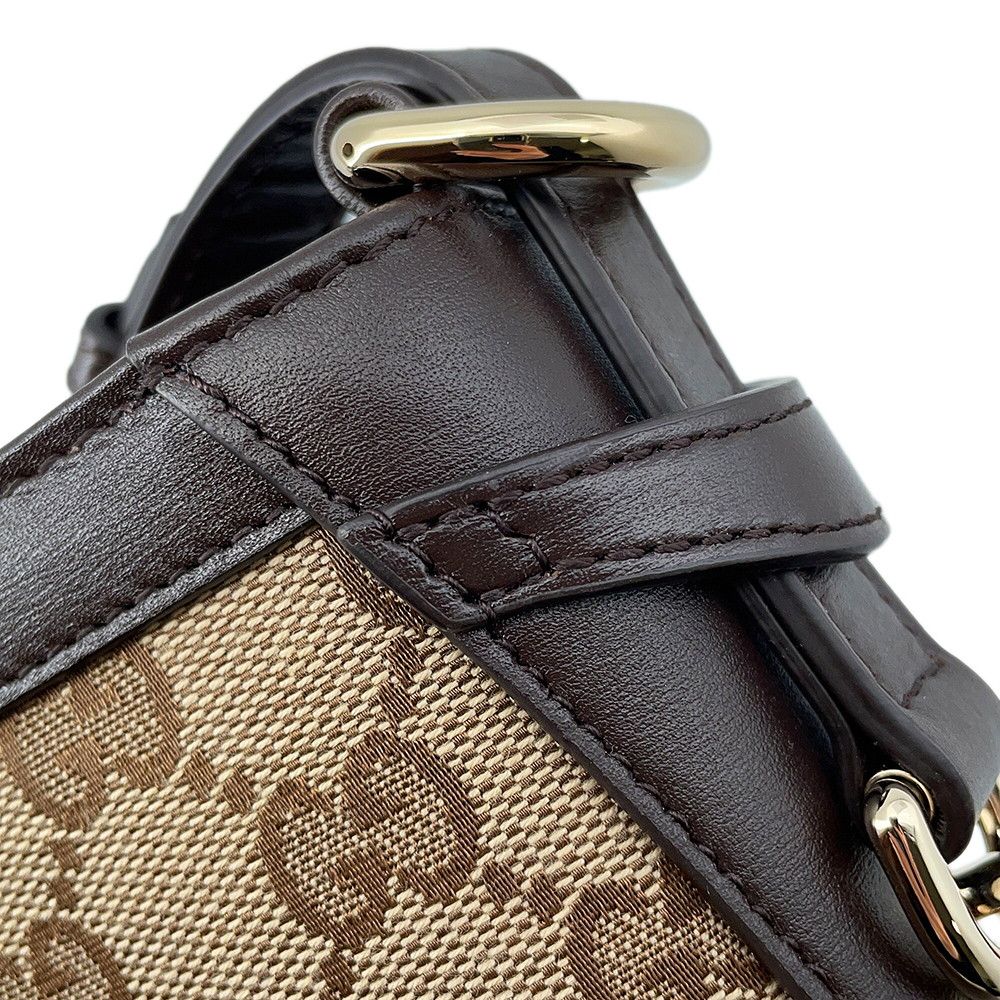 Gucci Shoulder Bag Mini Bucket GG Canvas Leather — view 9