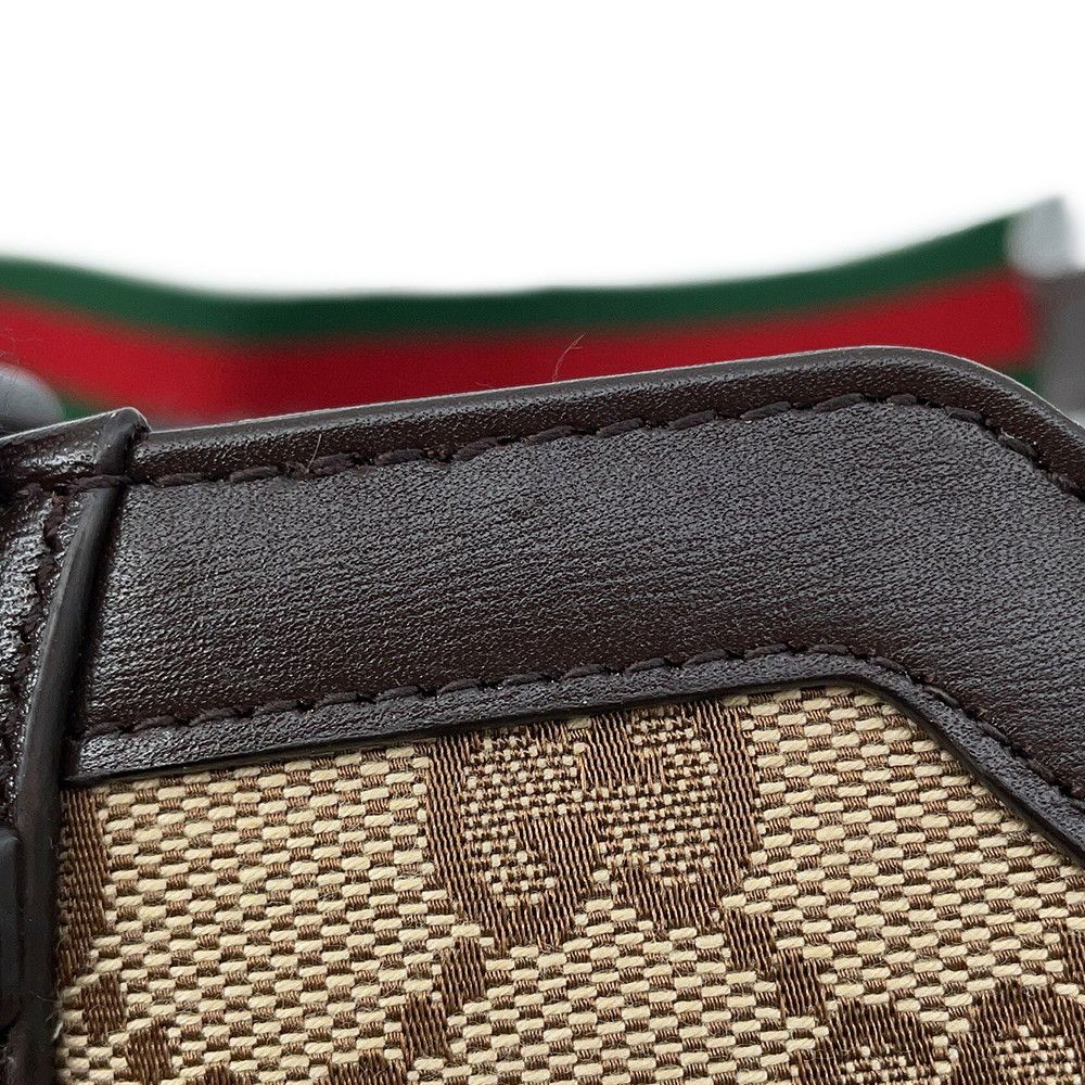 Gucci Shoulder Bag Mini Bucket GG Canvas Leather — view 8