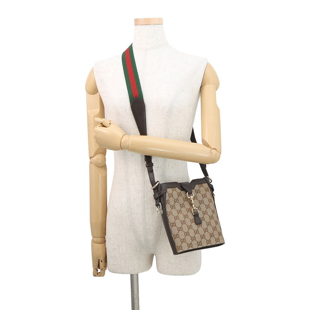 Gucci Shoulder Bag Mini Bucket GG Canvas Leather — view 4