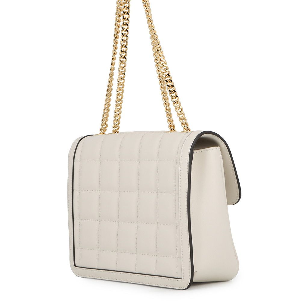Gucci Shoulder Bag Deco Chain Bag Leather 2-Way White — view 2