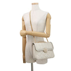 Gucci Shoulder Bag Deco Chain Bag Leather 2-Way White — view 5