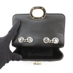 Gucci Shoulder Bag Deco Mini Chain Bag Leather 2-Way Black — view 6