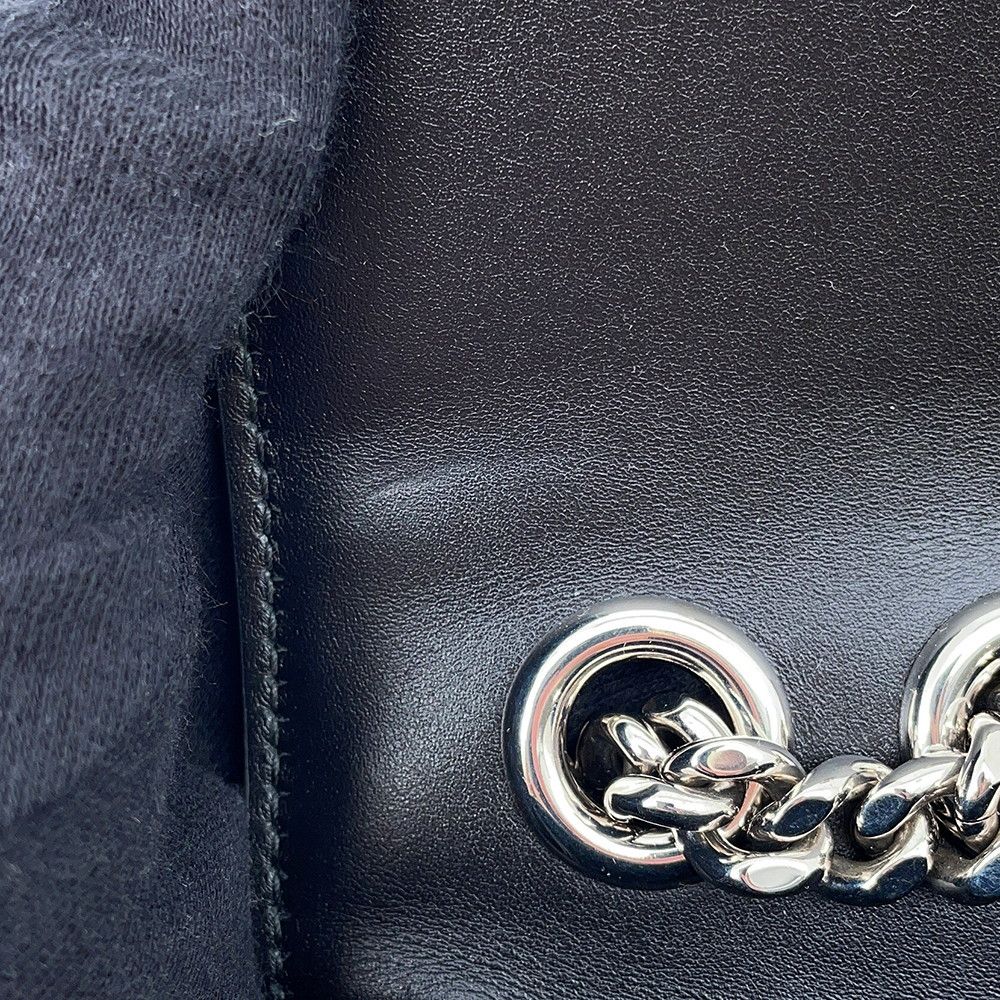 Gucci Shoulder Bag Deco Mini Chain Bag Leather 2-Way Black — view 9