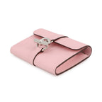 Hermes Coin Case Glenan Compact Wallet Rose Sakura Silver Swift — view 2