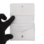 Louis Vuitton Card Case Monogram Taigarama Amberop Business Holder White — view 4