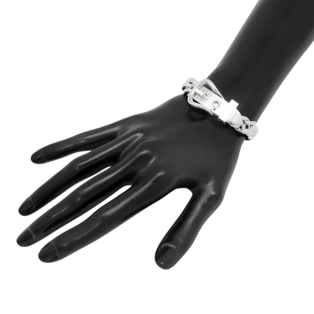 Hermes Bracelet Book le Series Inflexible GM Silver 15 — view 4
