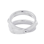 Hermes Ring Cl De-h Double Round Silver 51 — view 4
