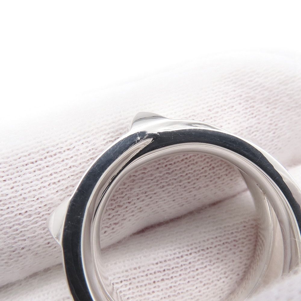 Hermes Ring Cl De-h Double Round Silver 51 — view 7