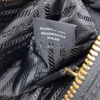 Prada Logo Chain Shoulder Bag Nylon — view 8