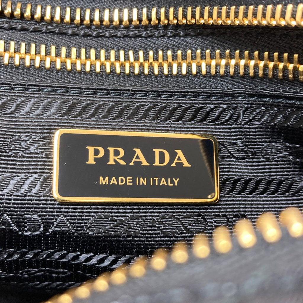 Prada Logo Chain Shoulder Bag Nylon — view 6
