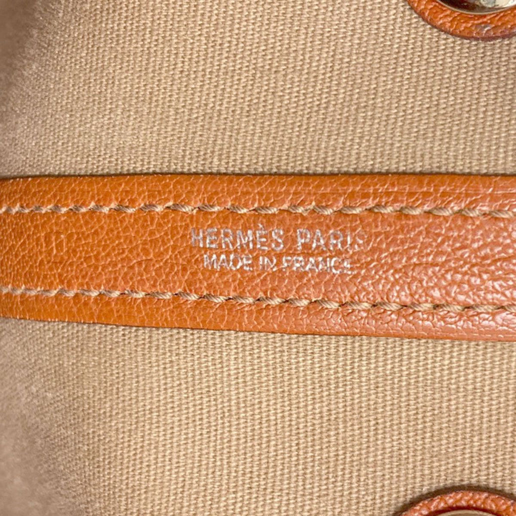 Hermes Garden Party TPM Silver Handbag Toile Officier Negonda — view 6