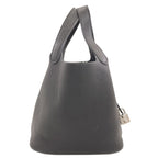 Hermes Picotin Lock PM Silver Handbag Taurillon — view 3