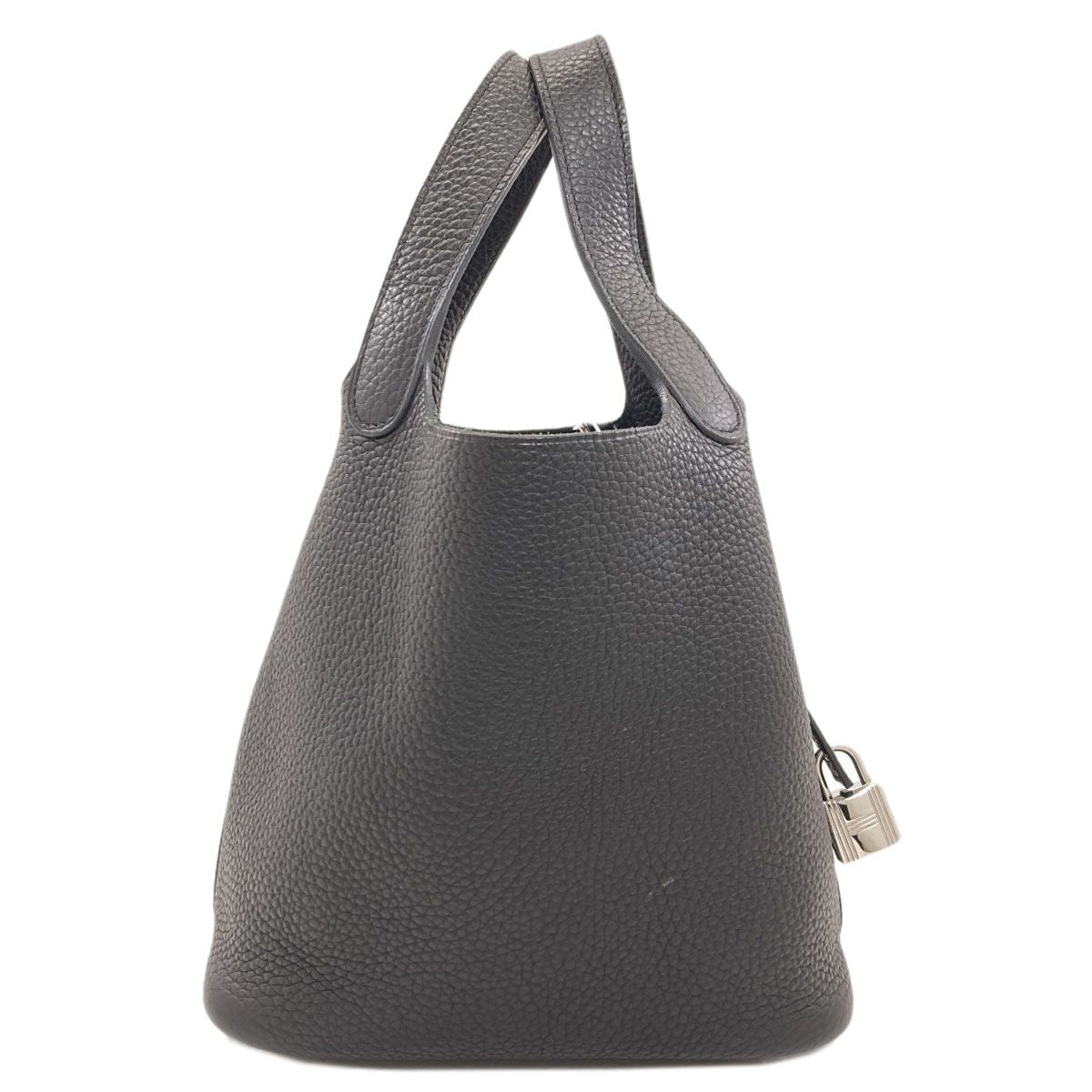 Hermes Picotin Lock PM Silver Handbag Taurillon — view 3