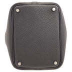 Hermes Picotin Lock PM Silver Handbag Taurillon — view 4