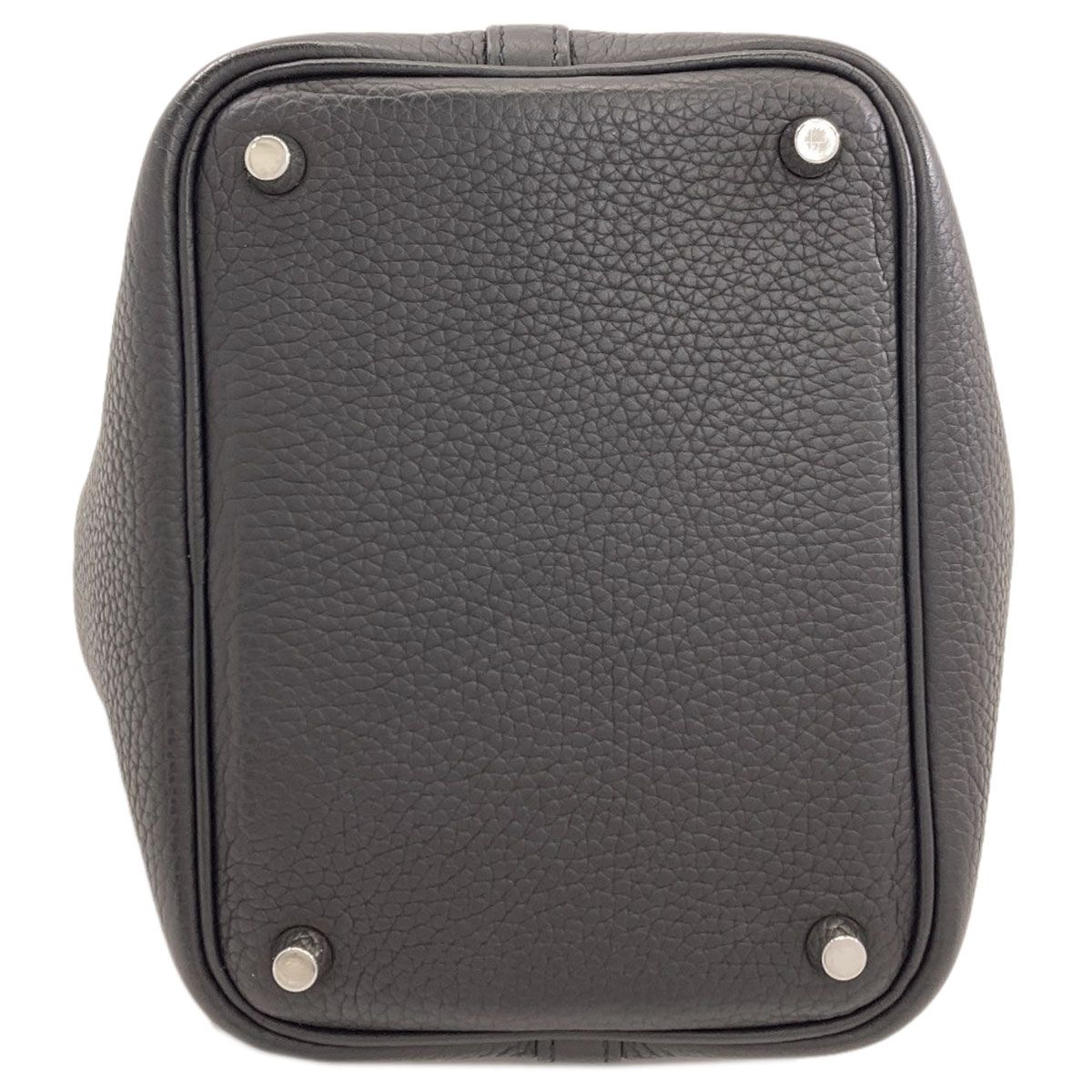 Hermes Picotin Lock PM Silver Handbag Taurillon — view 4