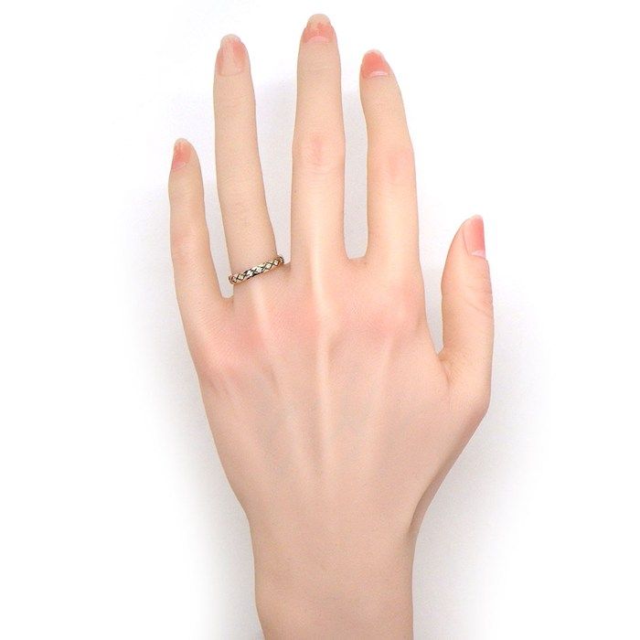 Chanel Ring Coco Crush Mini Quilted Full Eternity Points Diamond Total 52