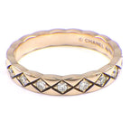 Chanel Ring Coco Crush Mini Quilted Full Eternity Points Diamond Total 52