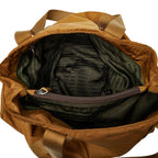 Prada Tote Shoulder Bag Brown Nylon Leather — view 9