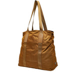 Prada Tote Shoulder Bag Brown Nylon Leather — view 2