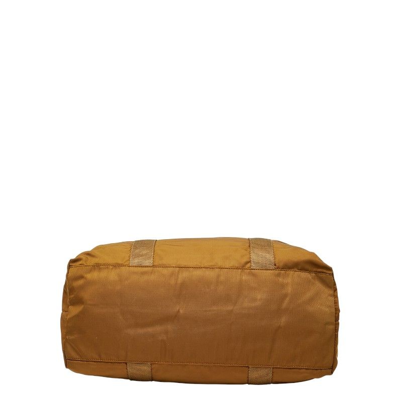 Prada Tote Shoulder Bag Brown Nylon Leather — view 3