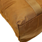 Prada Tote Shoulder Bag Brown Nylon Leather — view 7