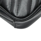 Gucci GG Marmont Chain Mini Shoulder Bag Black Leather — view 7